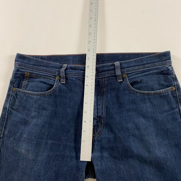 J.CREW The Sutton Jeans Mens 32 x 34 Measures 35.5 x 33 Blue Cotton Indigo Dye - Picture 9 of 12